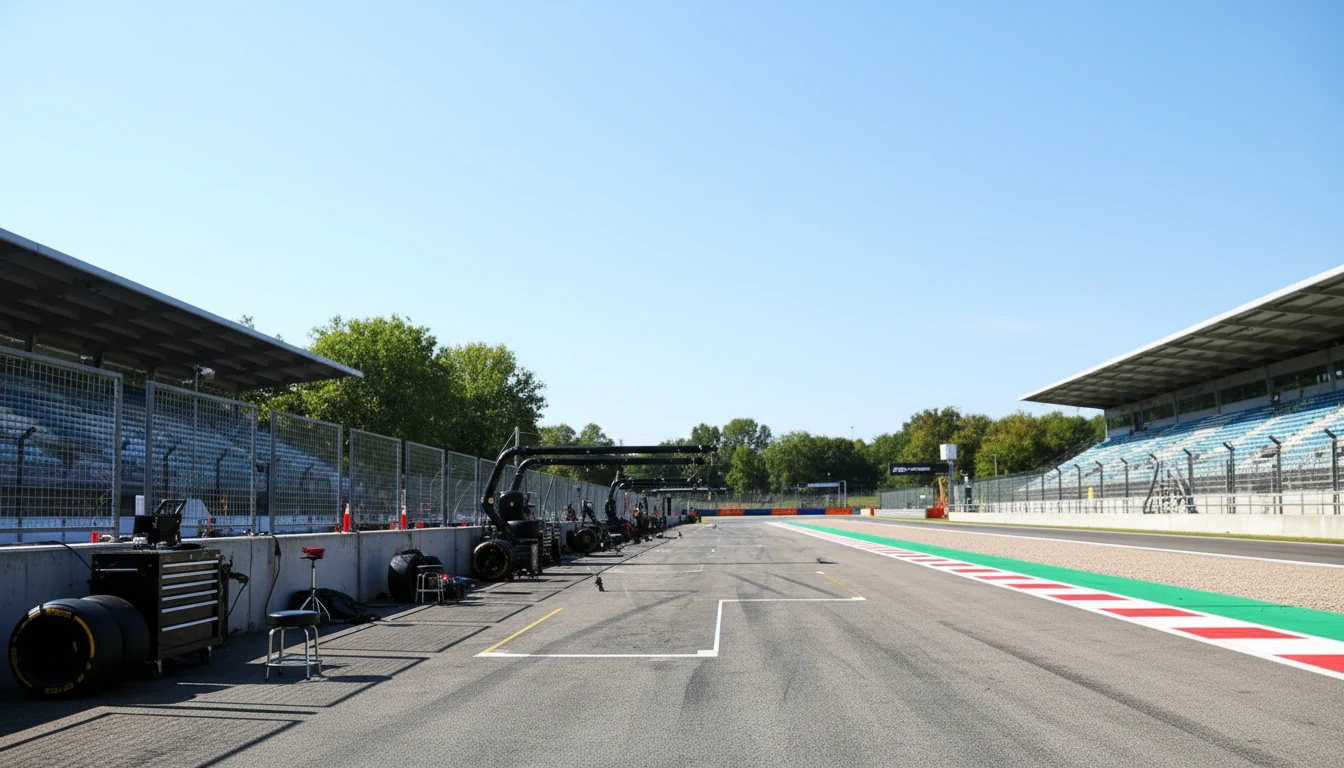 Hamilton arrives at Monza in rare Ferrari F40